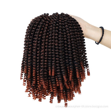 beyond beauty spring twist hair short curly crochet braiding hair